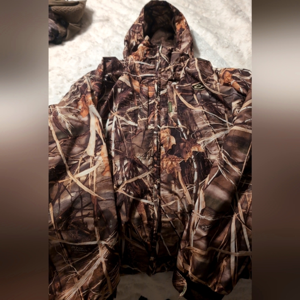 Drake waterfowl hooded jacket